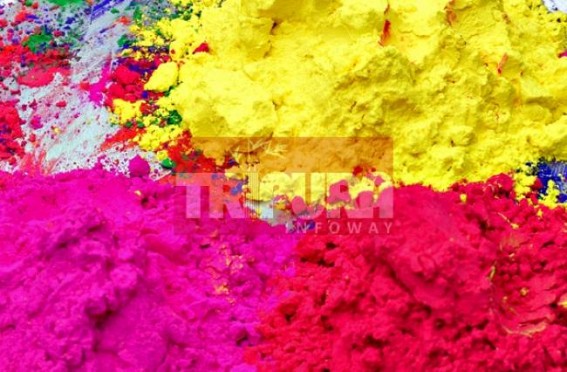 Tripura celebrates Holi; the festival of colour